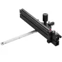 Precision Miter Gauge, Standard Slot 19 x 9.5 mm, Aluminum Alloy Table Saw Miter Gauge with 45.7 cm Grating 15 Angle Stops Adjus