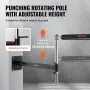 Wall Mount Boxing Spinning Bar, Adjustable Punching Spinning Bar, Boxing Speed Trainer with Gloves, Black Reflex Boxing Bar, Box