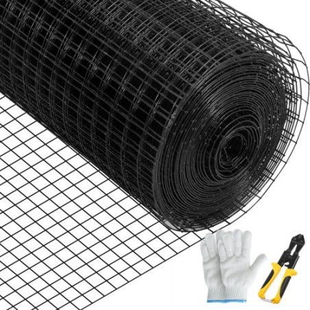 Hardware Cloth, 36" x 50\' & 1"x1" Mesh Size, Galvanized Steel Vinyl Coated 16 Gauge Chicken Wire Fencing with A Cutting "