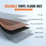 Self Adhesive Vinyl Floor Tiles 36 x 6 inch, 36 Tiles 2.5mm Thick Peel & Stick, Deep Brown Wood Grain DIY Flooring for Kitchen, 