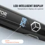 Hair Straightener, 1.5-inch Titanium Flat Iron, Dual Infrared Hair Straightener Flat Iron with LCD Display and 19 Temp Levels - 