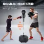 Punching Bag, Reflex Boxing Bag for Teens & Adults, Height Adjustable Free Standing Strike Bag Set with Boxing Gloves & Stand,