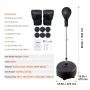 Punching Bag, Reflex Boxing Bag for Teens & Adults, Height Adjustable Free Standing Strike Bag Set with Boxing Gloves & Stand,