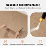Carpet Tiles Reusable, 20"x 20" Carpet Squares With Padding Attached, Soft Padded Carpet Tiles, Easy Install DIY for Bedroom Liv