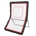 Lacrosse rebounder til baghaven, 5x7 ft volleyball hopp tilbage net, pitchback throwback baseball softball returnering træning