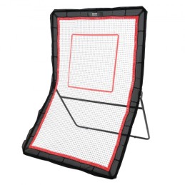 Lacrosse rebounder til baghaven, 5x7 ft volleyball hopp tilbage net, pitchback throwback baseball softball returnering træning