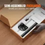 Precision Miter Gauge, Standard Slot 19 x 9.5 mm, Aluminum Alloy Table Saw Miter Gauge with 61 cm Grating 15 Angle Stops Adjusta