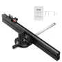 Precision Miter Gauge, Standard Slot 19 x 9.5 mm, Aluminum Alloy Table Saw Miter Gauge with 61 cm Grating 15 Angle Stops Adjusta