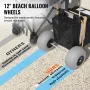 Strandvogn med store hjul til sand 12 tommer ballonhjul