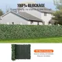 Ivy Privacy Fence, 990 x 2490 mm Artificial Green Wall Screen, Greenery Ivy Fence with Mesh Cloth Backing and Strengthened Joint