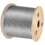 T316 Stainless Steel Cable 3.2 mm 7x7 Steel Wire Rope Cable 15240 cm Cable Railing Transport Wire Rope Cable for Railing Decking