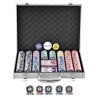 Poker Chip Set, 500-Piece Poker Set, Complete Poker Playing Game Set with Aluminum Carrying  Case, 11.5 Gram Casino Chips,