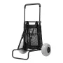 Beach Dolly with Big Wheels for Sand, 20.1" x 14.6" Cargo Deck, w/ 9" Balloon Wheels, 165LBS Loading Capacity Folding Sand Cart 