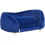 Pet Sofa, Dog Couch for Medium-Sized Dogs and Cats, Soft Velvety Dog Sofa Bed, 81 lbs Loading Cat Sofa, Dark Blue