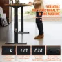 Elektrisk stående skrivebordsramme Dual Motor Justerbar 65-129
