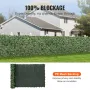 Ivy privatlivshegn, 1,5 x 4m kunstig grøn vægskærm, grønt efvy