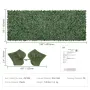 Ivy Privacy Fence, 1.5 x 4m Artificial Green Wall Screen, Greenery Ivy Fence w/ Mesh Cloth Backing and Strengthened Joint, Faux 