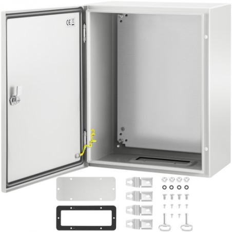 NEMA Steel Enclosure, 20 x 16 x 10\'\' NEMA 4X Steel Electrical Box, IP66 Waterproof & Dustproof, Outdoor/Indoor Electrical