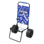 Beach Dolly with Big Wheels for Sand, 15.4" x 15.7" Cargo Deck, w/ 10" PE Solid Wheels, 69LBS Loading Capacity Folding Sand Cart