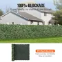 Ivy Privacy Fence, 1.5 x 3m Artificial Green Wall Screen, Greenery Ivy Fence with Mesh Cloth Backing and Strengthened Joint, Fau
