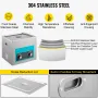 10L Ultrasonic Cleaner Jewelry Cleaner med varmelegeme Timer