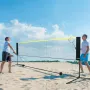 Badminton net, højdejusterbart volleyballnet, 10ft bredt