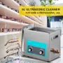 6.5L Ultrasonic Cleaner Jewelry Cleaner with Heater Timer for Jewelry Cleaning Knob Control Eyeglass Rings Dentures Music Instru