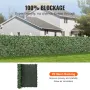 Ivy Privacy Fence, 1.5 x 2.5m Artificial Green Wall Screen, Greenery Ivy Fence with Mesh Cloth Backing and Strengthened Joint, F