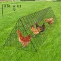 Chicken Tunnels, 118.1 x 28 x 24.2 inch (LxWxH) Chicken Tunnels for Yard, Portable Chicken Tunnels for Outside Easy Installation