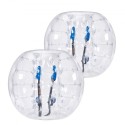 Inflatable Bumper Balls 2-Pack, 4FT/1.2M Body Sumo Zorb Balls for Teen, 0.8mm Thick PVC Human Hamster Bubble Balls for Outdoor