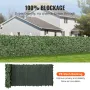 Ivy privatlivshegn, 1 x 4m kunstig grøn vægskærm, grønt efvy