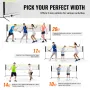 Badminton Net, Height Adjustable Volleyball Net, 17ft Wide Foldable Pickleball Net, Portable Easy Setup Tennis Net Set with Pole