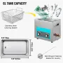 6.5L Ultrasonic Cleaner Jewelry Cleaner med varmelegeme Timer
