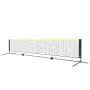 Badminton Net, Height Adjustable Volleyball Net, 17ft Wide Foldable Pickleball Net, Portable Easy Setup Tennis Net Set with Pole