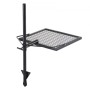 Swivel Campfire Grill Heavy Duty Steel Open Fire Cooking Grate Adjustable