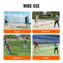 Badminton net, højdejusterbart volleyballnet, 20ft bredt