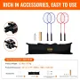 20ft Badminton Net Set Outdoor Portable Volleyball Pickleball Tennis Net