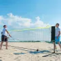 Badminton net, højdejusterbart volleyballnet, 20ft bredt