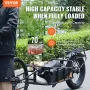Bike Cargo Trailer, 70 lbs Load Capacity, Heavy-Duty Bicycle Wagon Cart, Compact Storage & Quick Release Structure with Universa