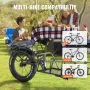 Bike Cargo Trailer, 70 lbs Load Capacity, Heavy-Duty Bicycle Wagon Cart, Compact Storage & Quick Release Structure with Universa