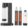Sparkling Water Maker, Soda Maker Machine for Home Carbonating, Seltzer Water Starter Kit with 2 BPA-free 1L PET Bottles, 2 CO2 