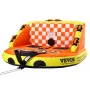 Towable Tube for Boating, 1-2 Riders Inflatable Towable Tubes with Deck Seats and Backrest, 340 lbs Water Sport Tube for Boat to