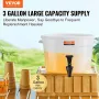 Beverage Dispenser, 3 Gallon Drink Dispensers for Parties, Plastic Juice Dispenser with Spigot and Lid, Iced Tea Lemonade Juice 