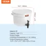 Beverage Dispenser, 3 Gallon Drink Dispensers for Parties, Plastic Juice Dispenser with Spigot and Lid, Iced Tea Lemonade Juice 