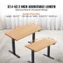 Standing Desk Frame, Adjustable 70-117 cm Height & 95-158 cm Length Electric Stand Up Computer Desk Legs, Ergonomic DIY Workstat