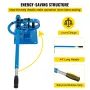 YP-9 Manual Bender, Soild Round Square Bar Metal Bender with 7 Bending Dies, Metal Rod Bar Bender Bending Tool for Construction 