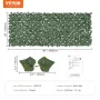 Ivy Privacy Fence, 1 x 2.5 m Artificial Green Wall Screen, Greenery Ivy Fence with Strengthened Joint, Faux Hedges Vine Leaf Dec