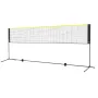 Badminton Net, Height Adjustable Volleyball Net, 14ft Wide Foldable Pickleball Net, Portable Easy Setup Tennis Net Set with Pole