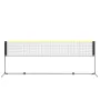 Badminton Net, Height Adjustable Volleyball Net, 14ft Wide Foldable Pickleball Net, Portable Easy Setup Tennis Net Set with Pole