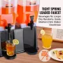 Beverage Dispenser, 3 Gallon x 2 Drink Dispensers for Parties, Plastic Juice Dispenser with Stand Spigot Lid, Iced Tea Lemonade 